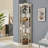 Corner Cabinet, Antique, Glass, - Display Case For Living Room, Collectibles, Wine And Bar Storage-994633886