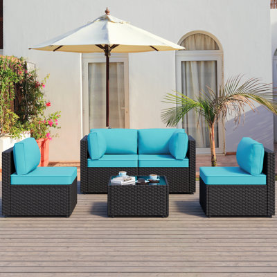 Diamondville 4-Person Outdoor Seating Group with Cushions