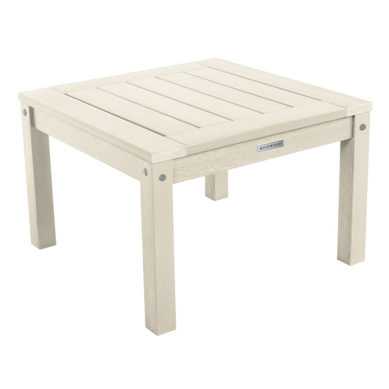 Anette Outdoor Adirondack Chair With Table, Whitewash