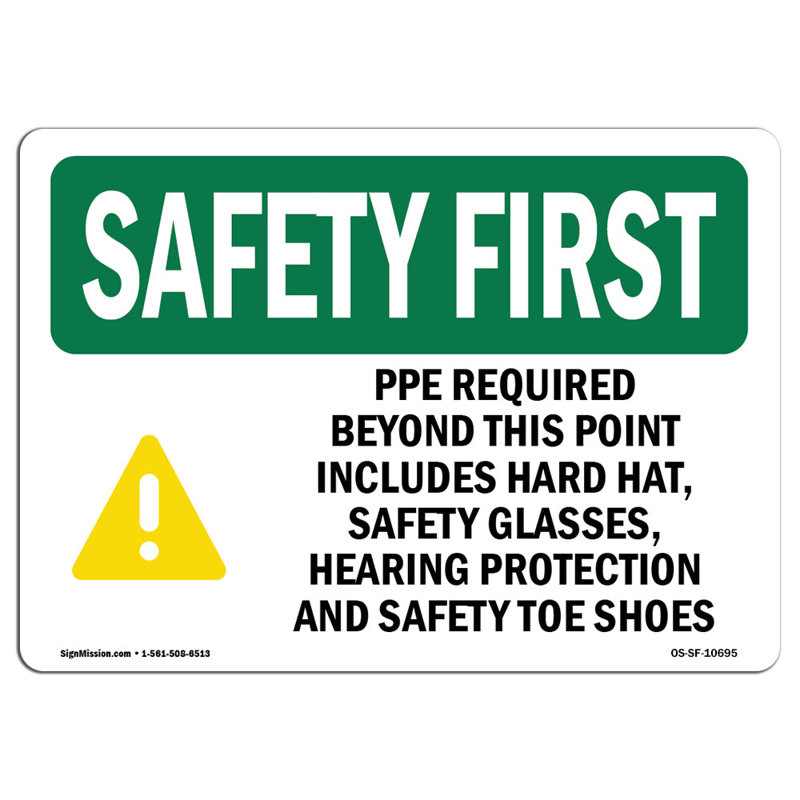 Safety First Sign