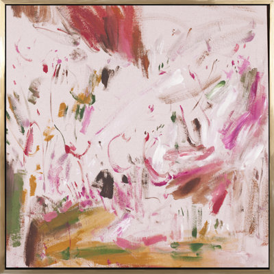 Blossum - Peinture sur toile avec cadre flottant