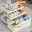Boîte à pharmacie portable blanche avec coque pour carte de sécurité