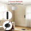 Lampe sur pied arquée de 200 cm (79 po) à intensité variable avec télécommande, base en marbre, abat-jour en tissu et ampoule incluses-489881341