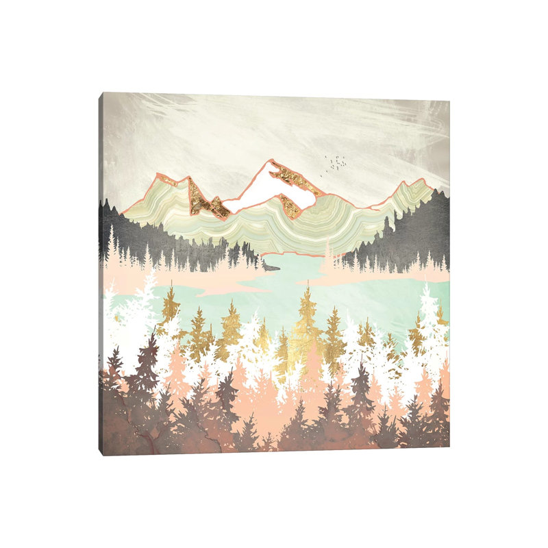 Winter Bay - impression d'art graphique, Aucun mat, Toile tendue, H 12 po x l 12 po x P 0,75 po