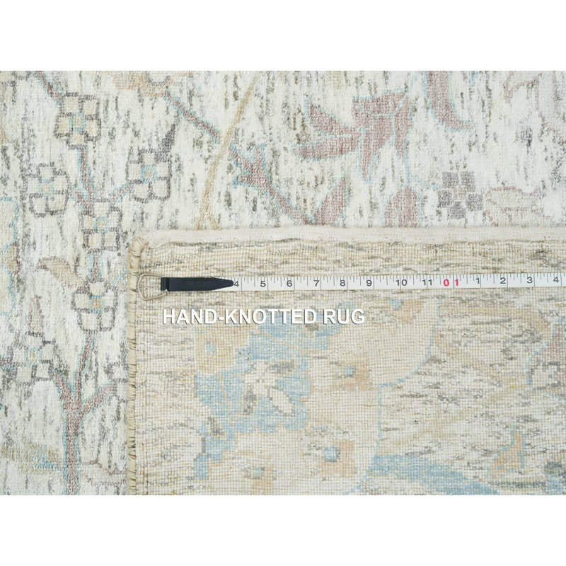 One-of-a-Kind Rectangle 12'1" X 18'0" New Age Area Rug in Ivory