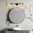Mariello 4 - Light Dimmable Modern Black/Brass Vanity Light with Seeded Glass
