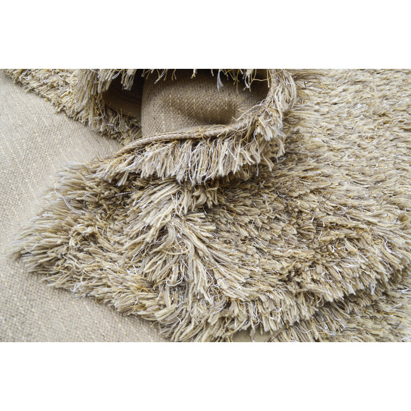 Solid Colour Shag Area Rug, Rectangle 140 x 200cm
