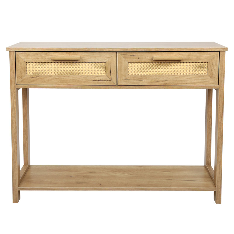 Console Table with 2 Drawers, Sofa Table, Entryway Table with open Storage Shelf