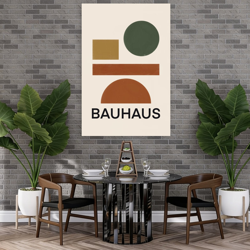 Impression d'art mural géométrique abstraite contemporaine moderne et équilibrée, H 60 po x l 40 po