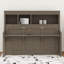 Lit escamotable simple avec bureau, cadre de lit mural en bois avec tablettes de rangement, cadre de lit armoire de ferme peu encombrant-2129735272