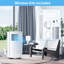 Climatiseur portatif 8-000 BTU (ASHRAE), refroidissement rapide 3-en-1 pour 350 pieds carrés Ensembles de fenêtre d'affichage à distance Ft Spaces inclus pour le bureau de la chambre à coucher-88132339