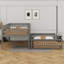 Full XL Over Queen Bunk Bed With Guardrails-347798507