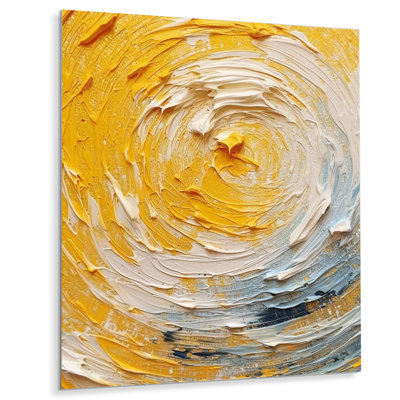 " Yellow Cream Spiral Harmony "