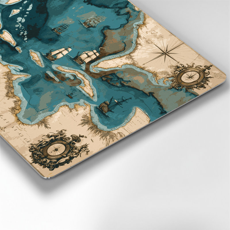 Art nautique, cartes et cartes nautiques, H 11 po x l 14 po