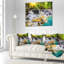 Wide View of Erawan Waterfall - Landscape Printed Pillow-1078088594-1078088598
