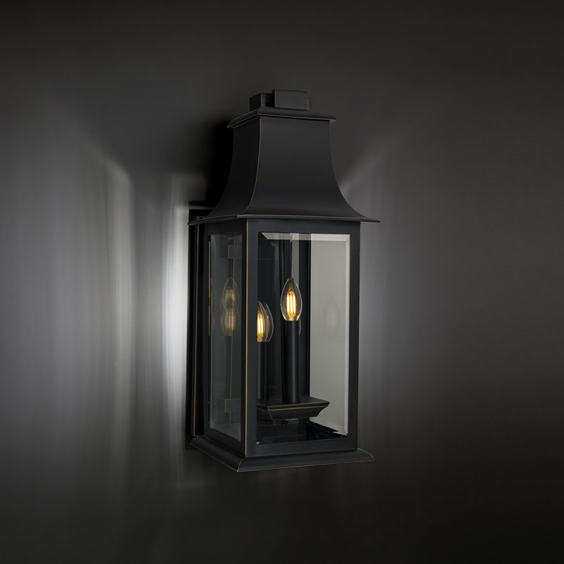 Proctor 3 Light LED Outdoor Wall Light, 25.13'' H x 9.63'' W x 12.13'' D