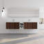 Meuble-lavabo à fermeture en douceur avec lavabo et petites tablettes de rangement-72968768