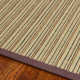 Auckland Striped Sisal Beige/Purple Area Rug