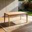 Table de salle à manger en bois d'hévéa
