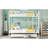Full Over Full Metal Bunk Bed With Trundle, White-428050061