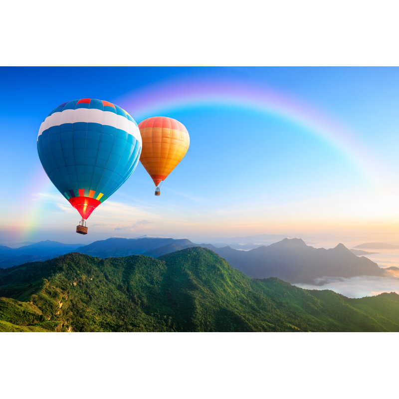 Hot Air Balloons - Wrapped Canvas Photograph, 61cm H x 91cm W