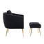 Fauteuil d'appoint en velours citrouille l 28 po d'intérieur avec repose-pieds-1655353138