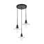 Luminaire suspendu conique 3 lumières grappe Sequim-530937352