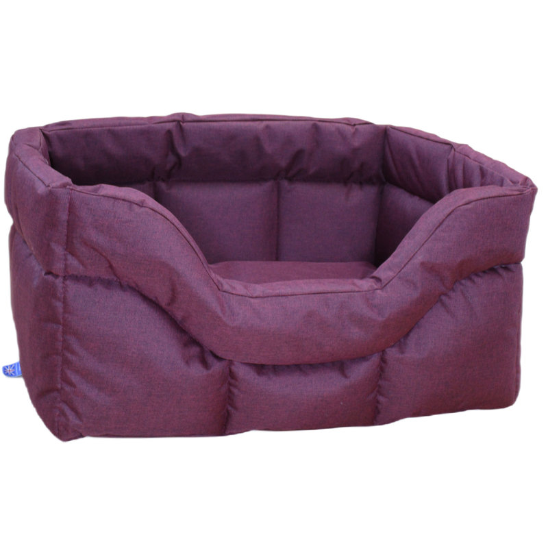 McAlester Polyester Pet Bed, Red Wine, 27cm H x 85cm W x 70cm D