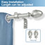 Tringle à rideaux simple réglable Tubbs-744337707-744337710