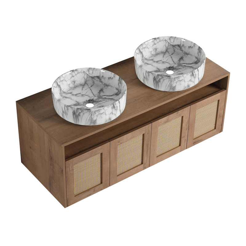 Bathroom Vanity with Ceramic Sink, 47"