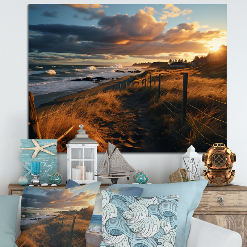 Superbe paysage côtier IV sur toile, H 30 po x l 40 po x P 1,5 po, Toile tendue