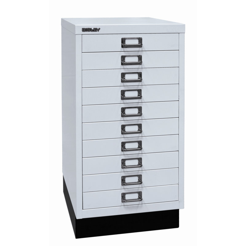 39er 34.9cm Wide 10 -Drawer File Cabinet, Light grey
