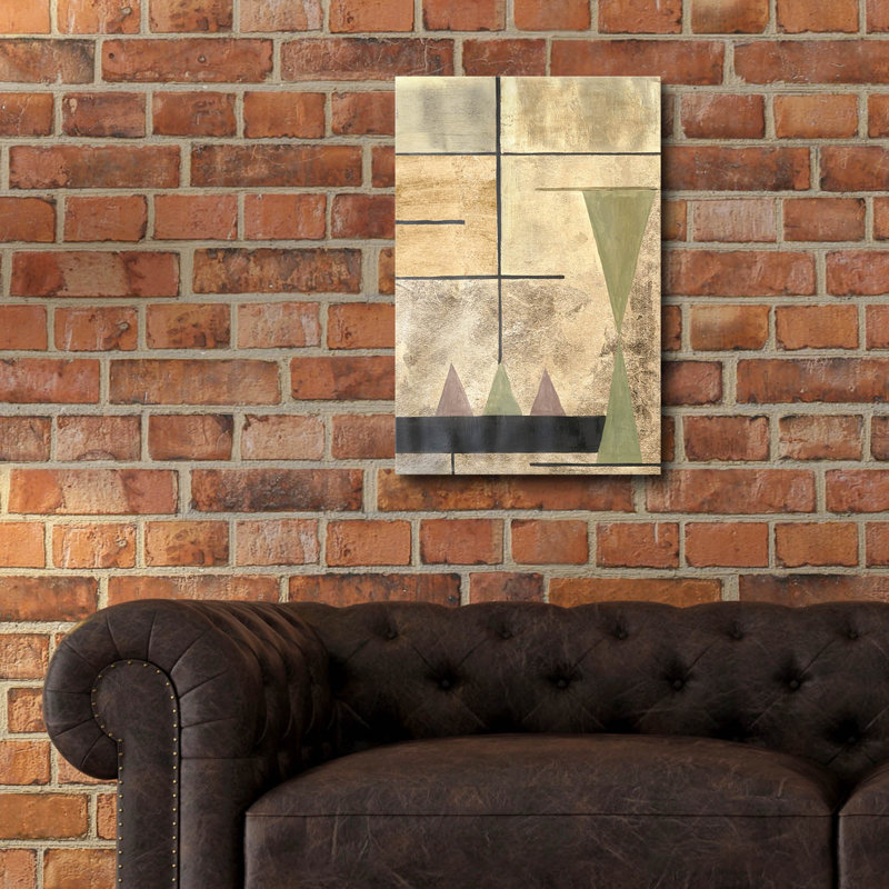  «Gold Standard 4» par Michael Willett, art mural en verre acrylique, 16 po x 24 po, H 24 po x l 16 po