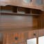 Bureau d'ordinateur avec huche de rangement et 5 tiroirs