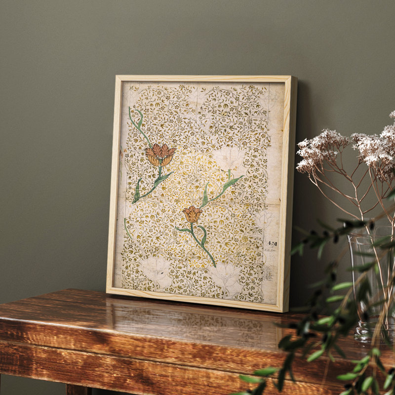 «Vintage Abstract Print CIX» sur, Naturel, H 14 po x l 11 po