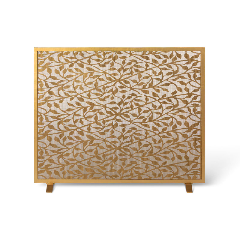 1 Panel Iron Fireplace Screen