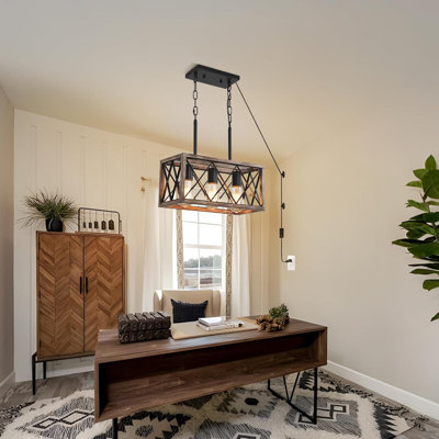 Luminaire suspendu pour îlot de cuisine à 3 lumières Farmhouse