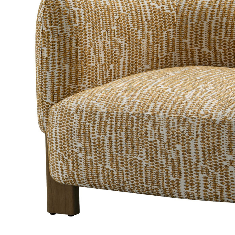Fauteuil d'appoint 38 po Reno Tira, Mélange de polyester orange