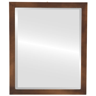 Mccants Wood Frame Rectangle Wall Mirror
