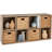 8-Cube Bookshelf, 13.5In Display Storage System, Organizer W/ Removable Back Panels - Sage-396377879-396377856