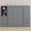 Lit escamotable Murphy avec placard, tiroirs et tablettes-2085156739