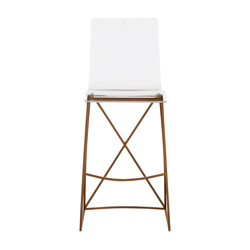 Johnson Stool, Antique Gold, Bar Stool (30" Seat Height)