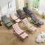 Chaise longue d'extérieur pour patio avec repose-pieds, fauteuil inclinable confortable avec coussin gonflable et repose-pieds-115540719