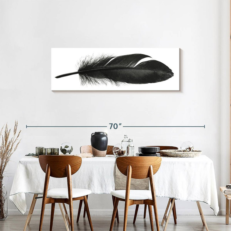 Plume foncée, H 18 po x l 54 po x P 1,25 po