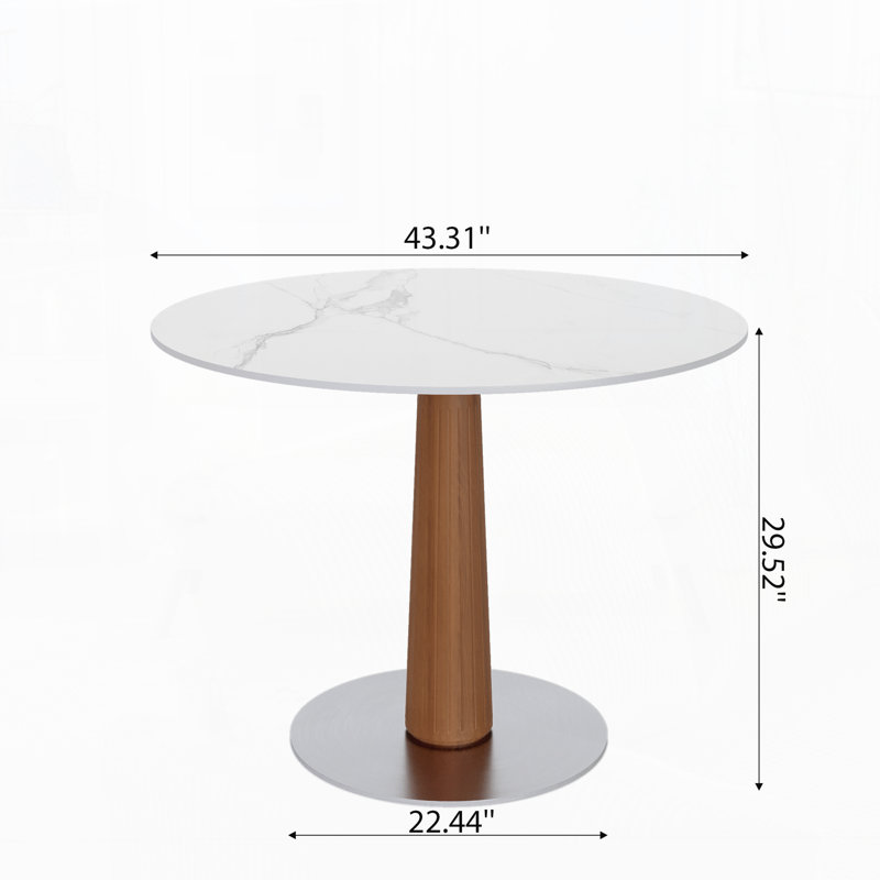 Table bistro Farmhouse, Blanc / Gris