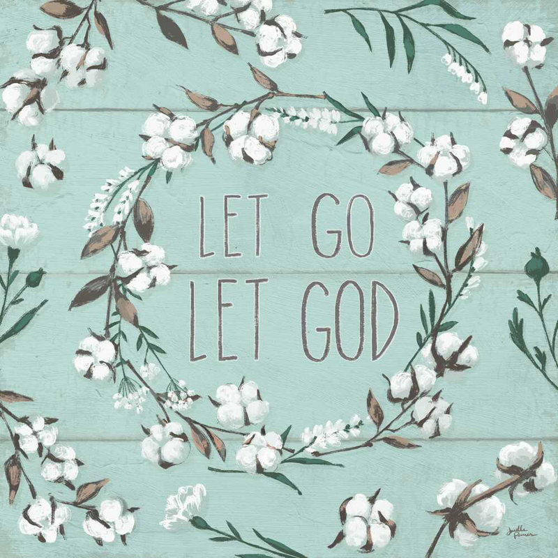 «Blessed VII Mint Let Go Let God», H 36 po x l 36 po