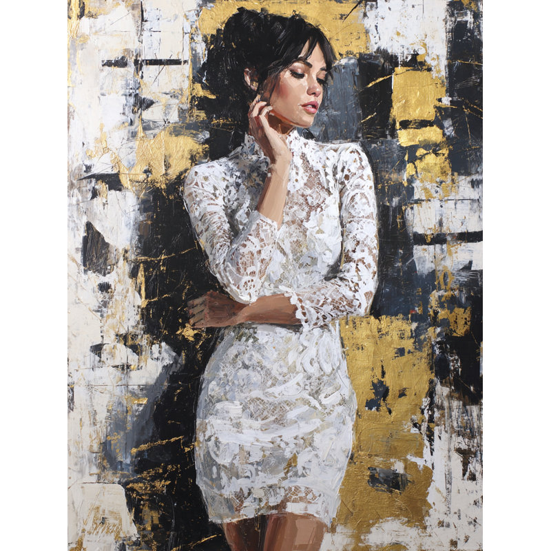 Art mural sur toile tendue Scarlet Reflection, L 30 po x H 40 po x P 1,5 po
