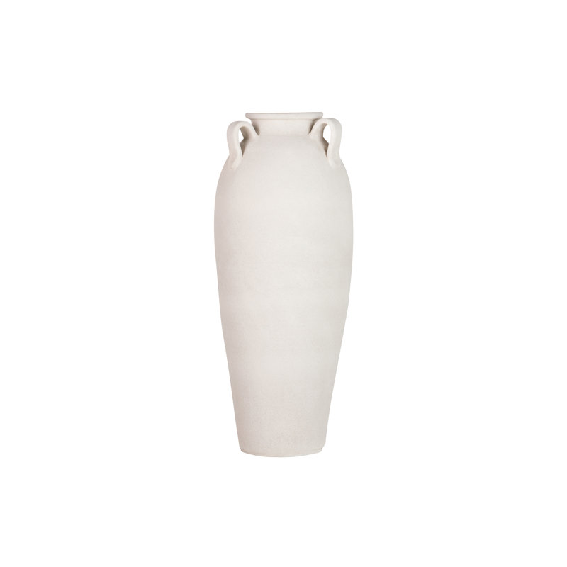 Ceramic / Porcelain Table Vase, 80cm H x 30cm W x 30cm D, White
