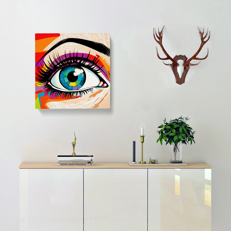 Eye Pop No.2 - No Frame Print, 35cm H x 35cm W x 3cm D
