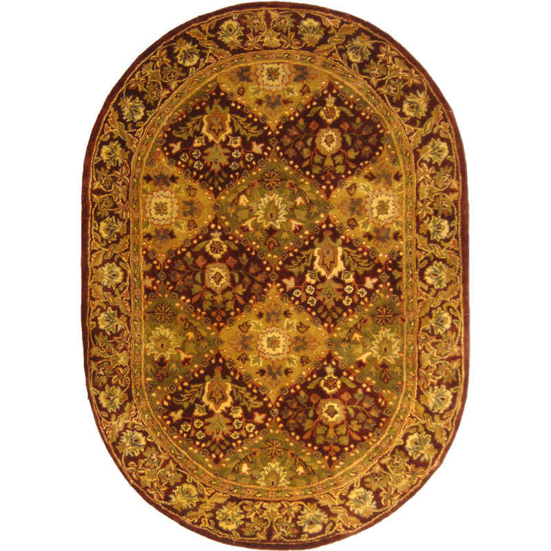 Dunbar Hand Tufted Wool Oriental Rug, Oval 7'6" X 9'6" 